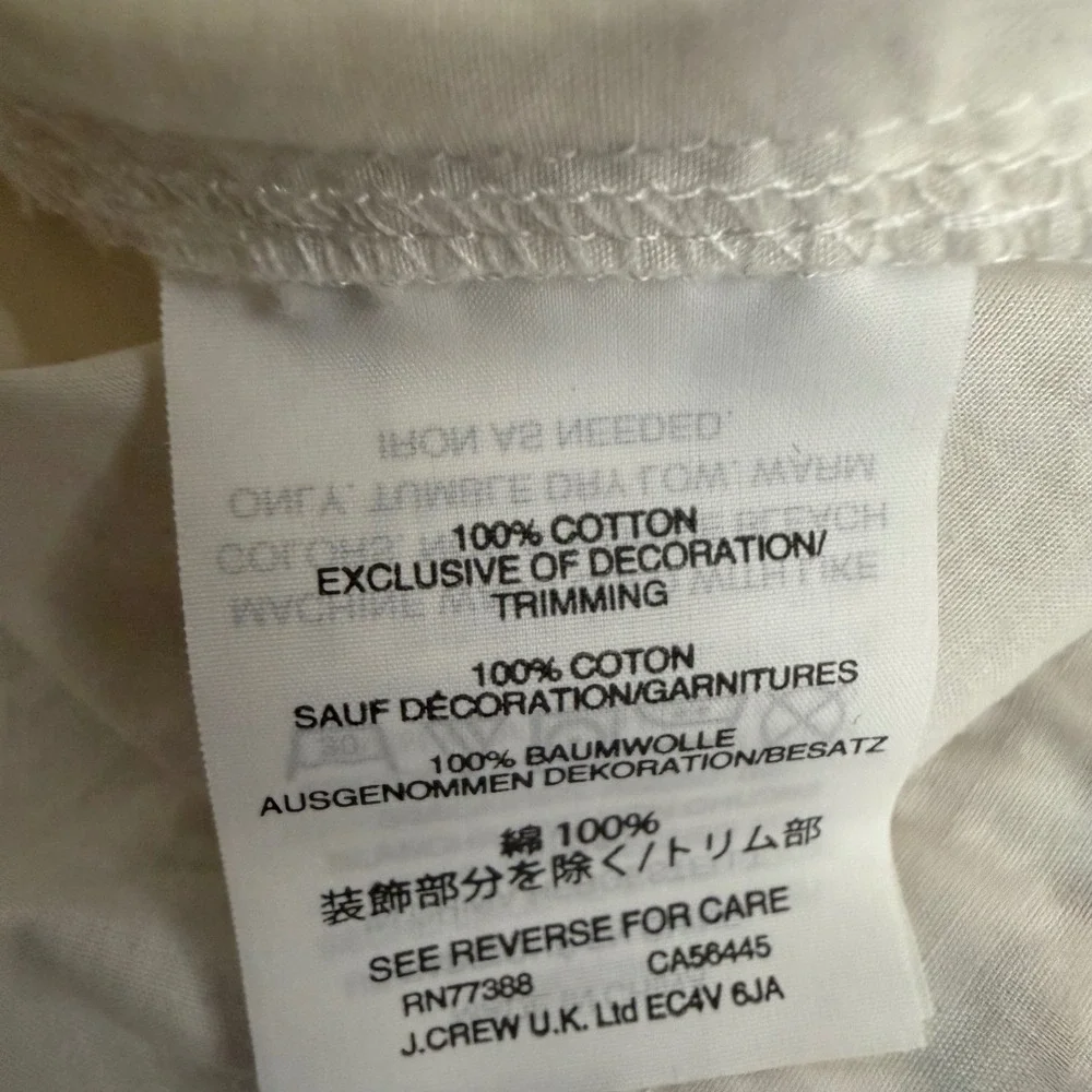 Madewell White Embroidered Off Shoulder Balloon Sleeve Blouse Top‎ Size S - Picture 6 of 6